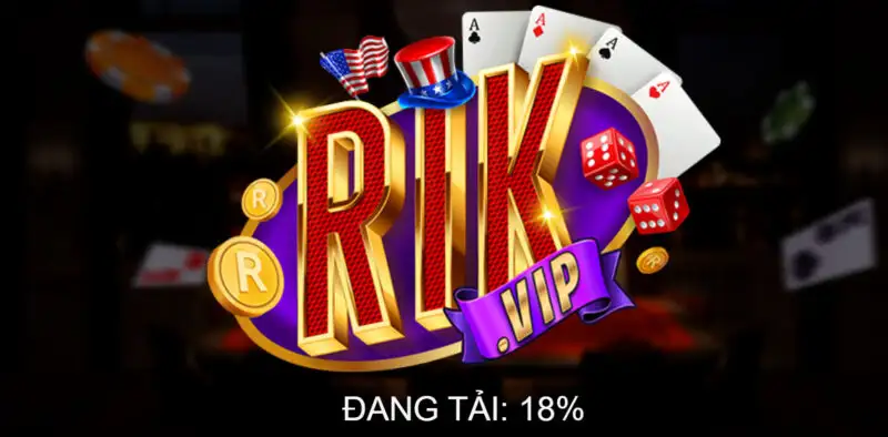 Giao diện chính thức của cổng game Rikvip