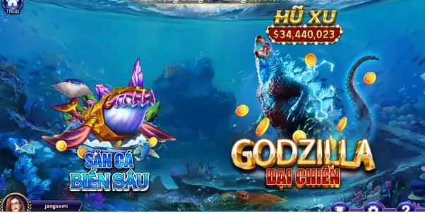Vì sao nên chơi bắn cá godzilla tại cổng game Rikvip